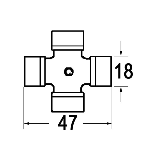 Croisillon 18X47 Graisseur Central référence fournisseur 30750056